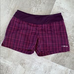 Patagonia Plaid Running Shorts